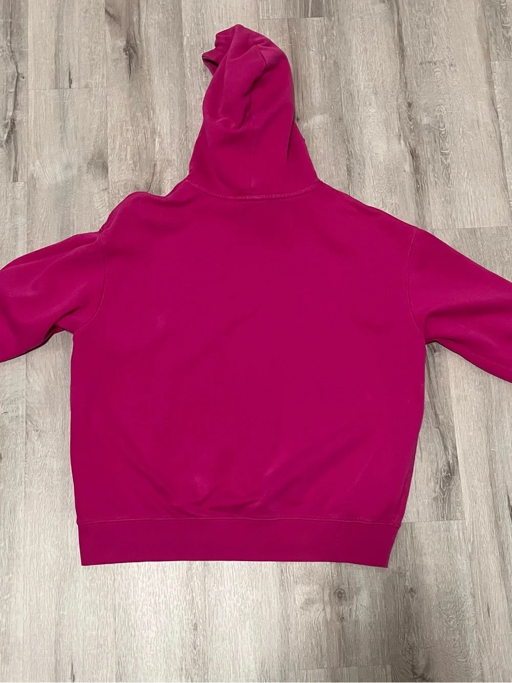 Nike Magenta Hooded Sweatshirt with White Swoosh
